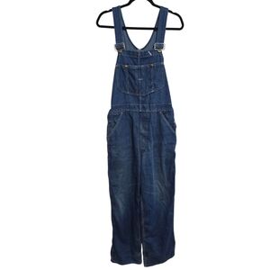 Sears Vintage Big Denim Jean Overalls Size 34x32